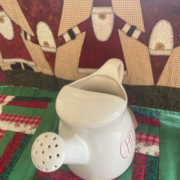 Rae Dunn Christmas Cheer Watering Can decoration ceramic - Picture 3 of 3